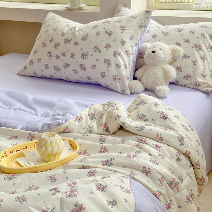 91家纺网 家纺一手货源 找家纺 梵克保罗 2025新款水洗糯糯棉卡通印花滚绳包边夏被 半秋风铃