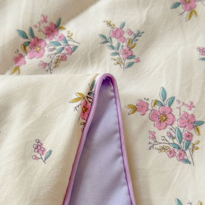 91家纺网 家纺一手货源 找家纺 梵克保罗 2025新款水洗糯糯棉卡通印花滚绳包边夏被 半秋风铃