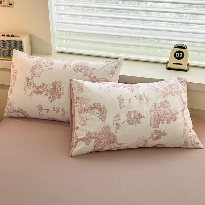 91家纺网 家纺一手货源 找家纺 （总）瑞莱 2025新款纯棉磨毛印花四件套