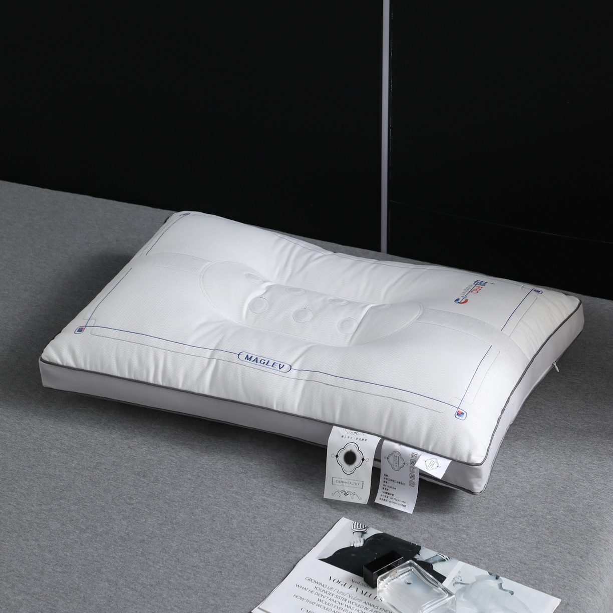 91家纺网 家纺一手货源 找家纺 （总）大熊枕芯 2025新款磁石spa护颈定型枕成人枕头枕芯