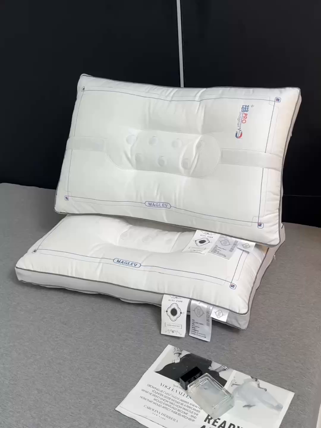 91家纺网 家纺一手货源 找家纺 （总）大熊枕芯 2025新款磁石spa护颈定型枕成人枕头枕芯