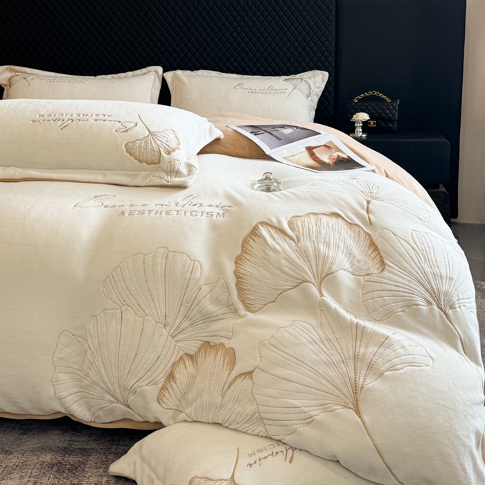 91家纺网 家纺一手货源 找家纺 （总）金牛座家纺 2025新款金牛座加厚轻奢牛奶绒刺绣四件套