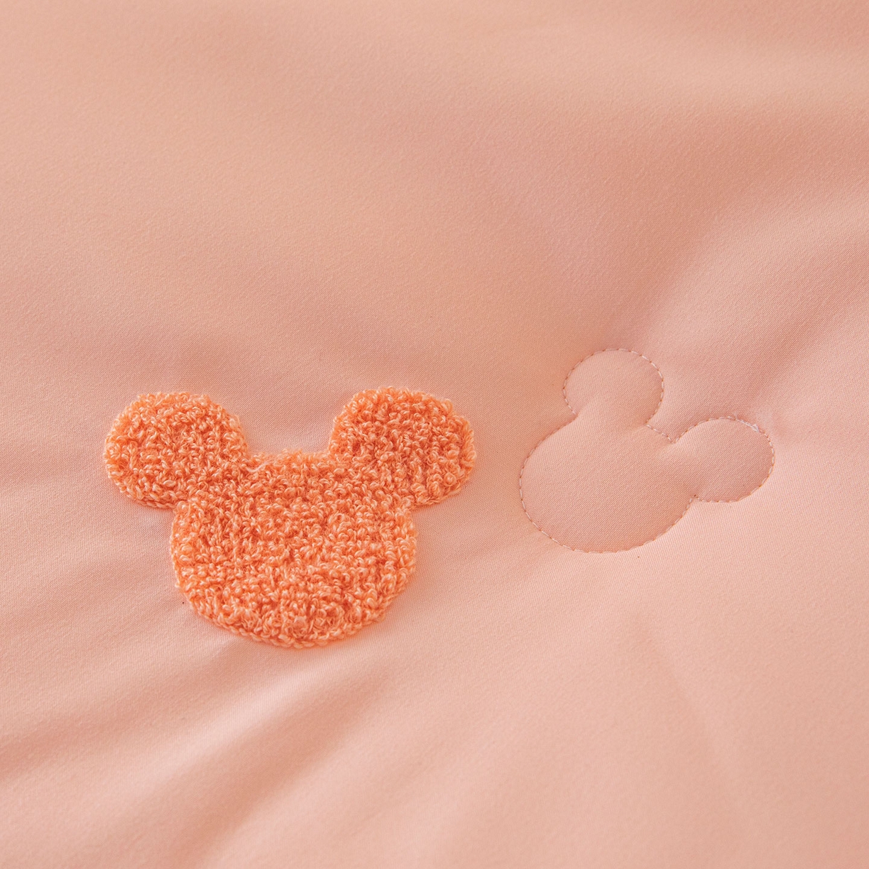 91家纺网 家纺一手货源 找家纺 一加一 2025新款中科院抗菌毛巾刺绣大豆被被子被芯-米奇 米奇-粉