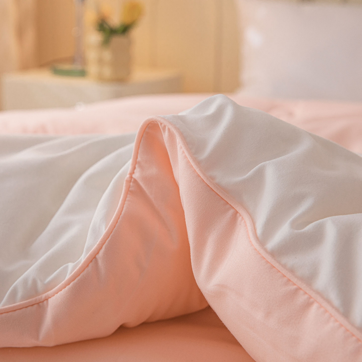 91家纺网 家纺一手货源 找家纺 一加一 2025新款中科院抗菌毛巾刺绣大豆被被子被芯-米奇 米奇-白＋粉