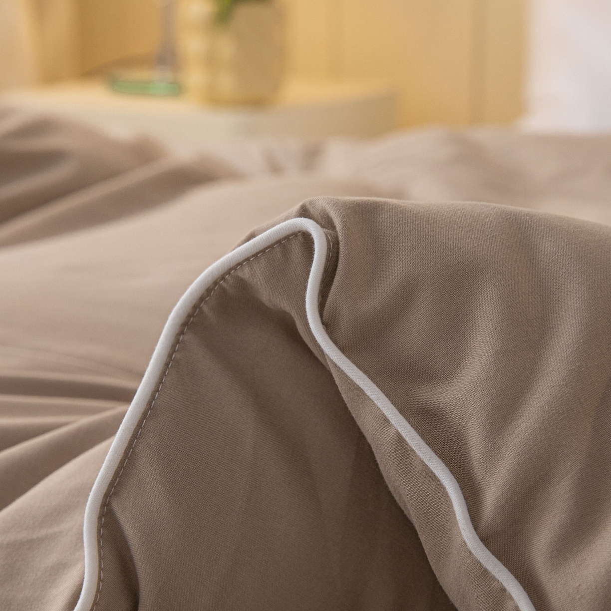 91家纺网 家纺一手货源 找家纺 一加一 2025新款中科院抗菌毛巾刺绣大豆被被子被芯-米奇 米奇-咖