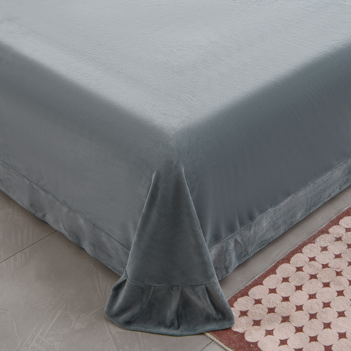 91家纺网 家纺一手货源 找家纺 苏迪网销供货 2025新款牛奶绒加厚高克重A类兔毛牛奶泡泡绒四件套 简影蝴蝶