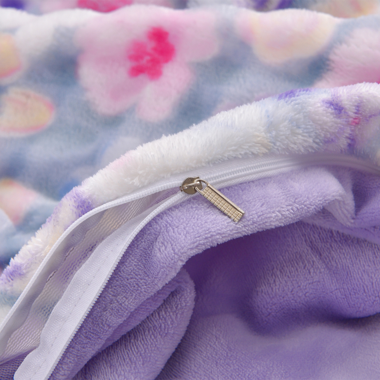 91家纺网 家纺一手货源 找家纺 苏迪网销供货 2025新款牛奶绒加厚高克重A类兔毛牛奶泡泡绒四件套 水墨花园