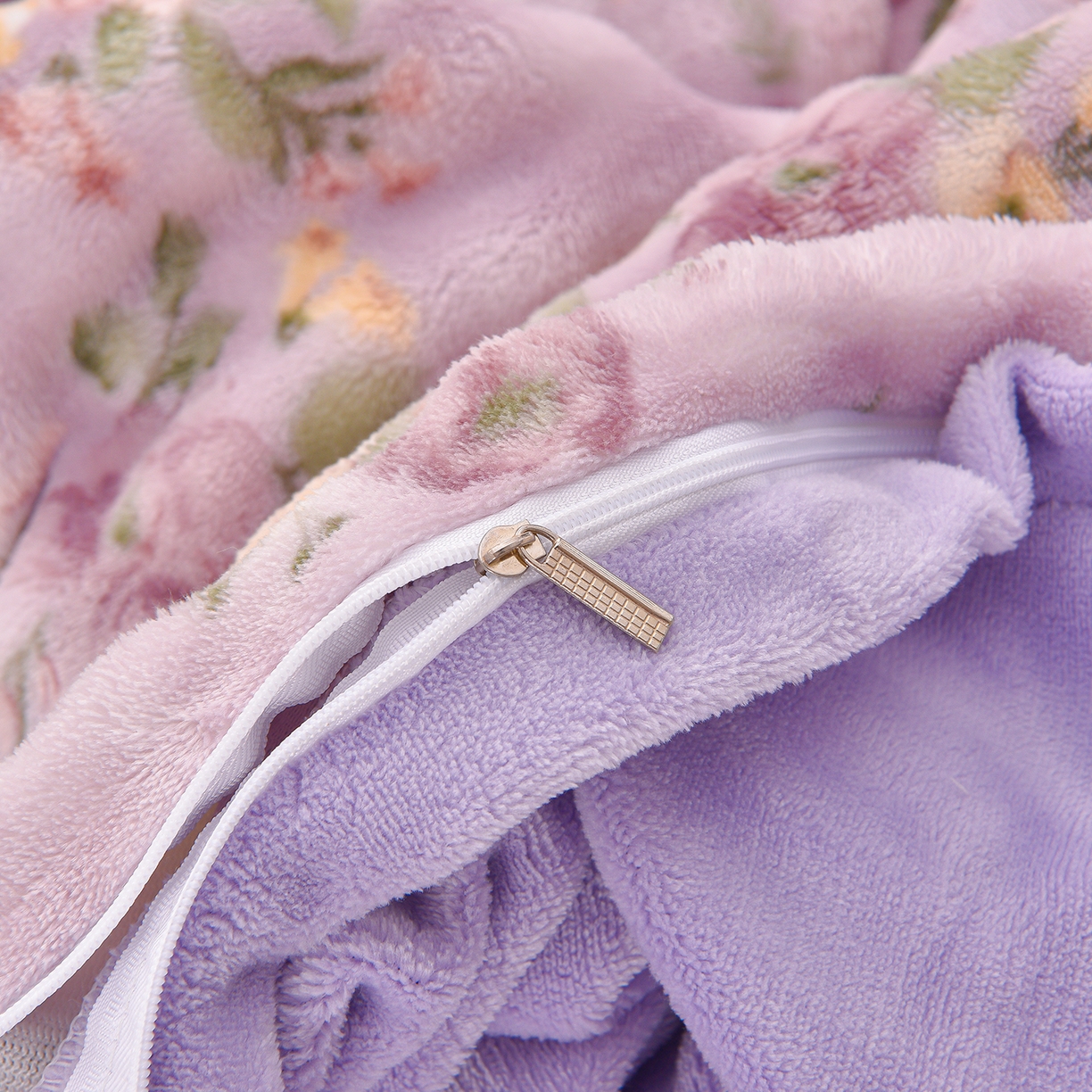 91家纺网 家纺一手货源 找家纺 苏迪网销供货 2025新款牛奶绒加厚高克重A类兔毛牛奶泡泡绒四件套 悠悠花园