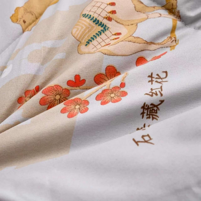 91家纺网 家纺一手货源 找家纺 （总）艾羽之 2025年新款石墨烯藏红花驼毛被驼绒被冬被春秋被被子被芯会销礼品被
