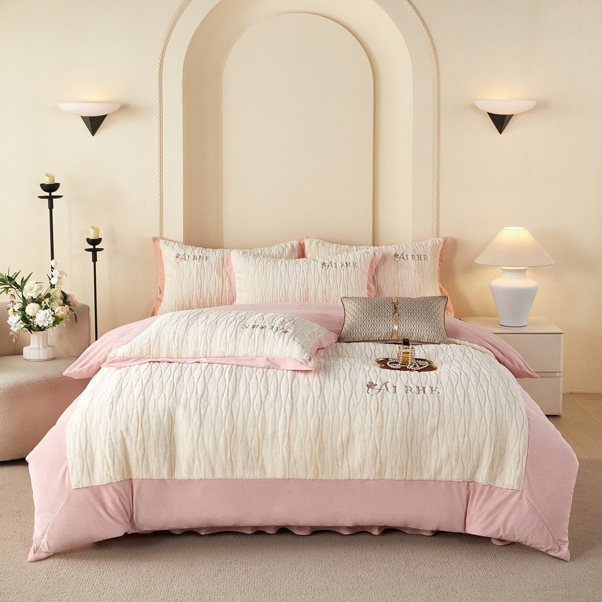 91家纺网 家纺一手货源 找家纺 （总）优希家纺 2025新款安雅夏被床盖四件套