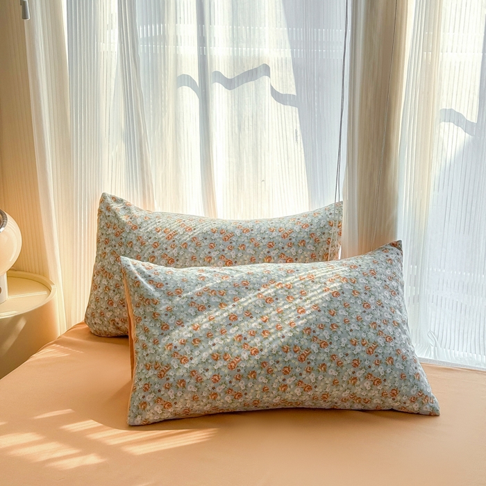 91家纺网 家纺一手货源 找家纺 铭浩家纺 2025新款A类针织棉双层纱四件套 妮卡