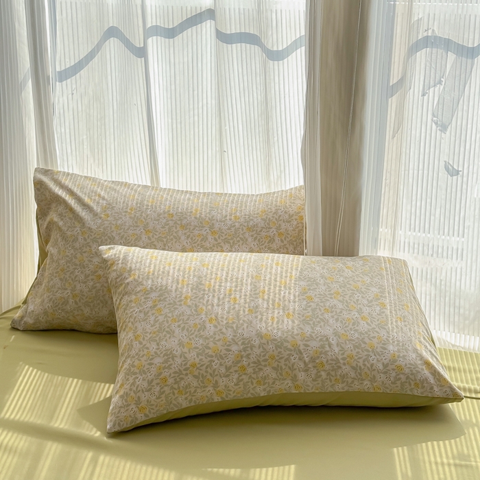 91家纺网 家纺一手货源 找家纺 铭浩家纺 2025新款A类针织棉双层纱四件套 暮念