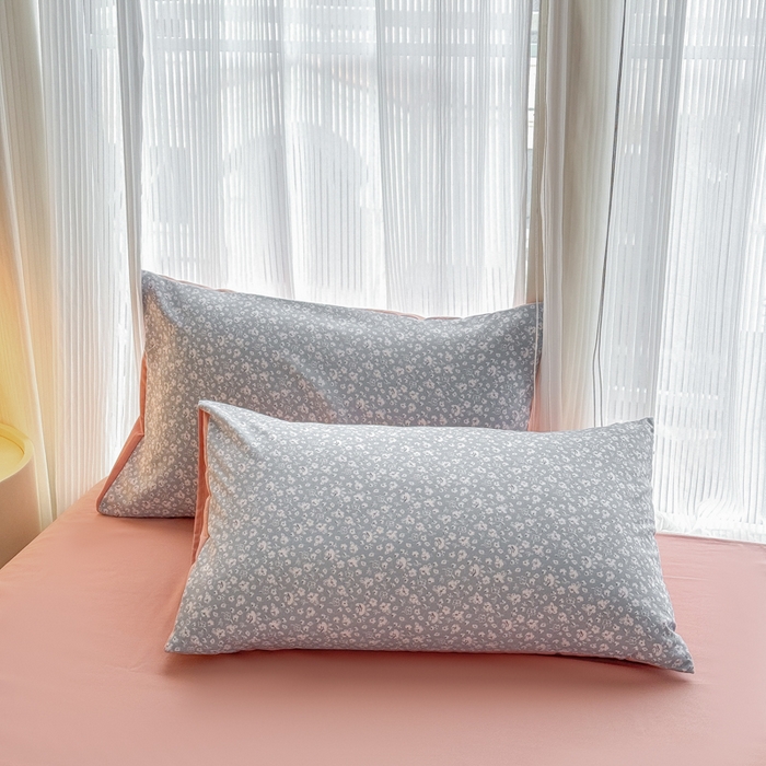 91家纺网 家纺一手货源 找家纺 铭浩家纺 2025新款A类针织棉双层纱四件套 若黎