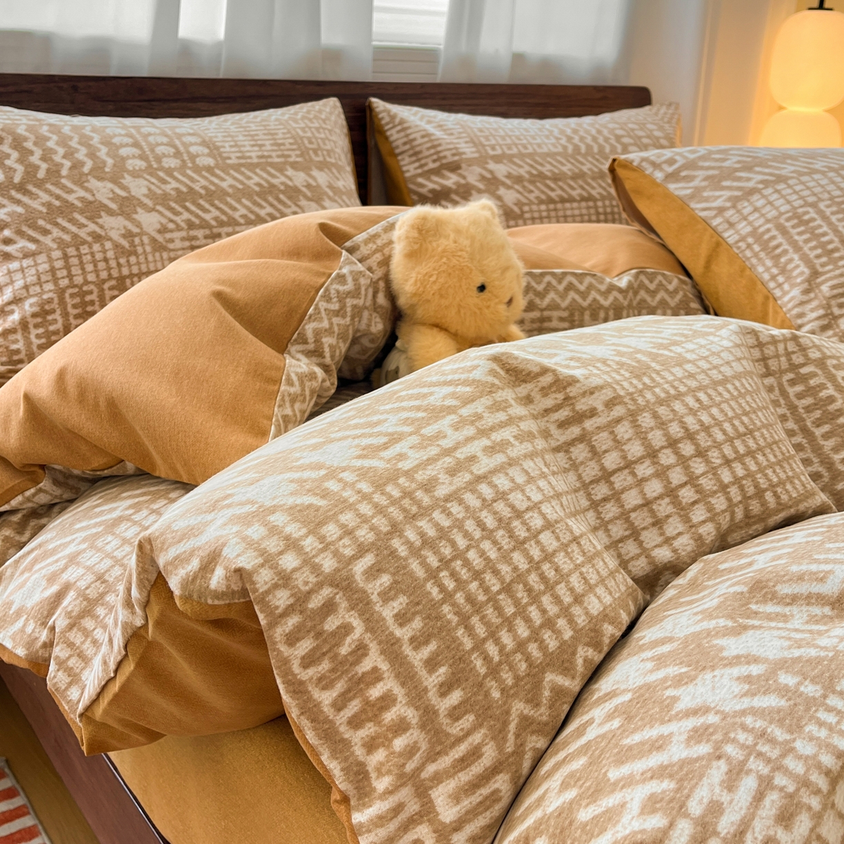 91家纺网 家纺一手货源 找家纺 （总）典曼家纺 2025新款原棉磨毛印花四件套