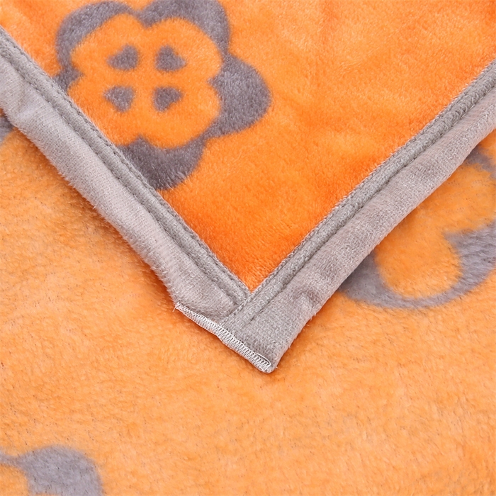 91家纺网 家纺一手货源 找家纺 （总）爱派 2025年新款230g印花牛奶绒卷边毛毯盖坦毯子