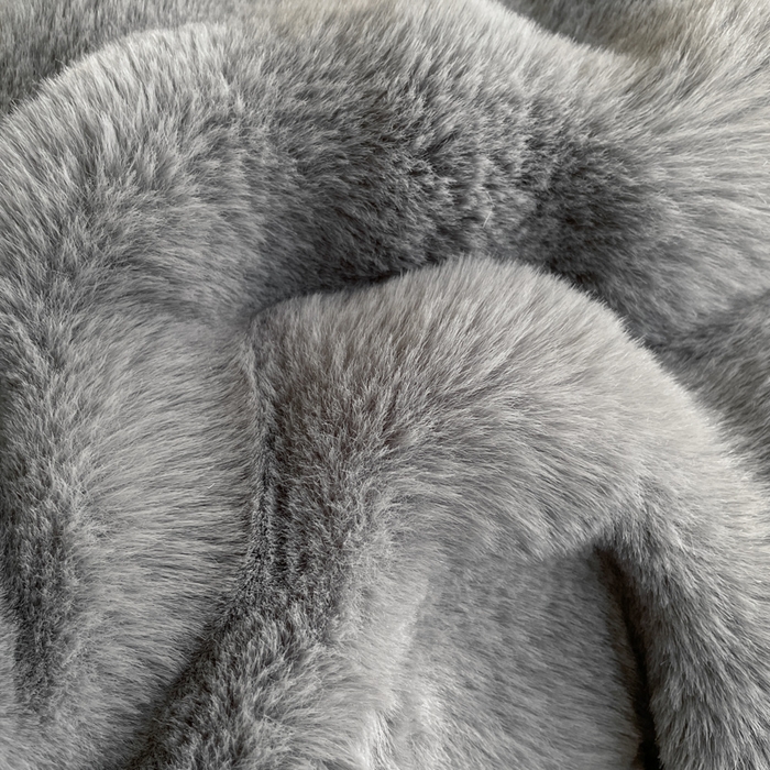 91家纺网 家纺一手货源 找家纺 大元 2025新款A类280g保暖大泡泡兔毛绒四件套 高级灰