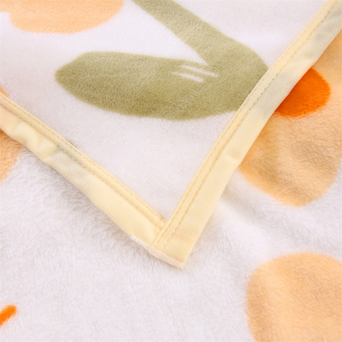 91家纺网 家纺一手货源 找家纺 爱派 2025年新款230g印花牛奶绒卷边毛毯盖坦毯子 花颜朵朵