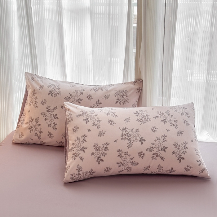 91家纺网 家纺一手货源 找家纺 铭浩家纺 2025新款A类针织棉双层纱四件套 悠然