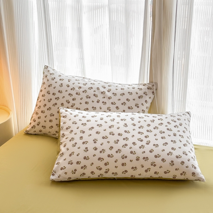 91家纺网 家纺一手货源 找家纺 铭浩家纺 2025新款A类针织棉双层纱四件套 余笙