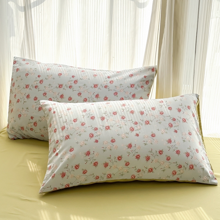 91家纺网 家纺一手货源 找家纺 铭浩家纺 2025新款A类针织棉双层纱四件套 伊洛