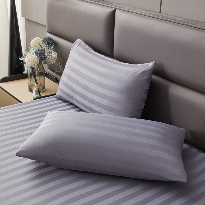 91家纺网 家纺一手货源 找家纺 （总）梵克保罗 2025新款DT系列缎条工艺色丁枕套