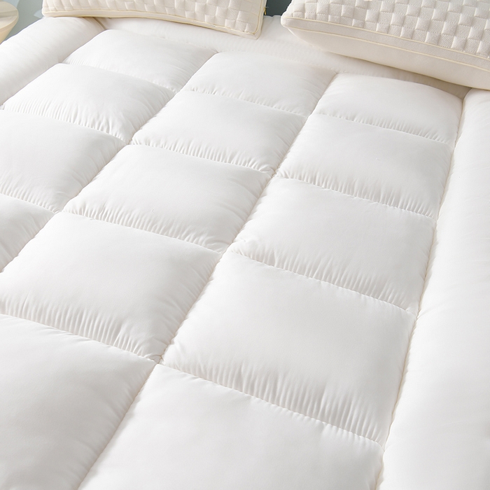 91家纺网 家纺一手货源 找家纺 预言家纺 2025新款宝石床垫床褥系列 宝石白