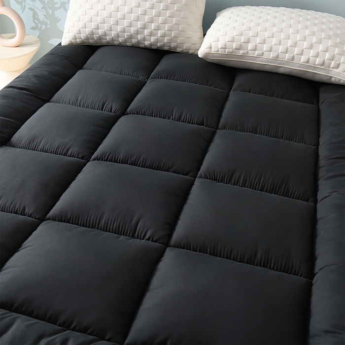 91家纺网 家纺一手货源 找家纺 预言家纺 2025新款宝石床垫床褥系列 宝石黑