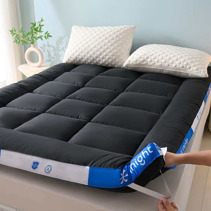 91家纺网 家纺一手货源 找家纺 预言家纺 2025新款宝石床垫床褥系列 宝石黑