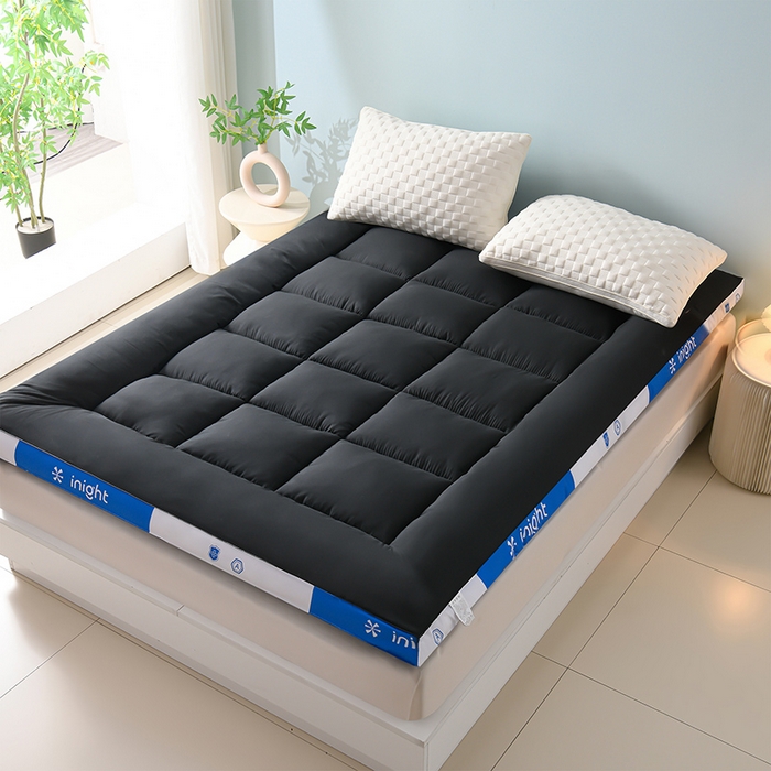 91家纺网 家纺一手货源 找家纺 预言家纺 2025新款宝石床垫床褥系列 宝石黑