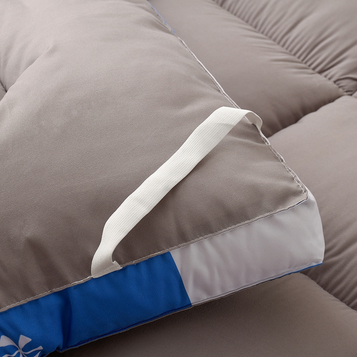 91家纺网 家纺一手货源 找家纺 预言家纺 2025新款宝石床垫床褥系列 宝石灰