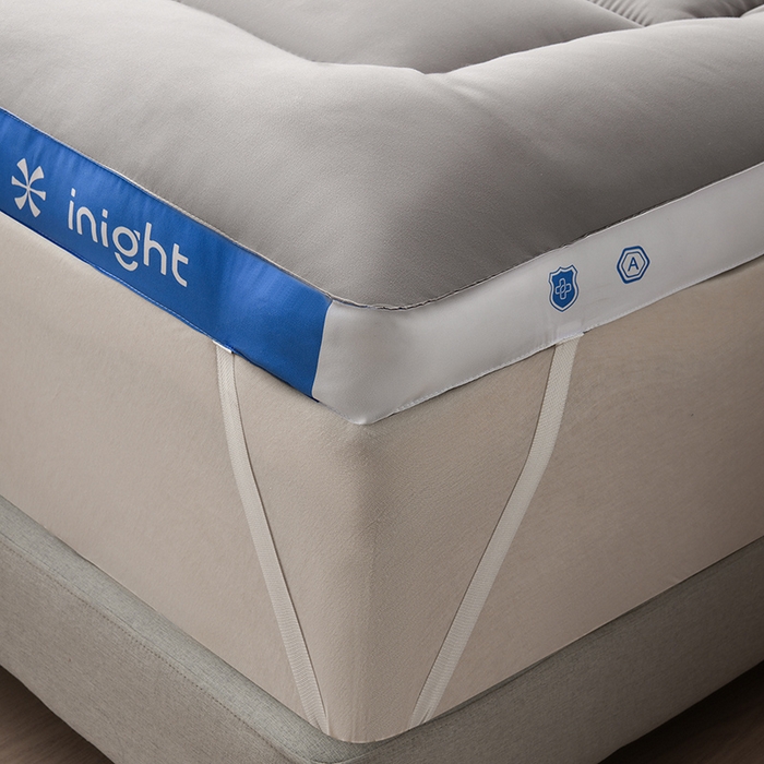 91家纺网 家纺一手货源 找家纺 预言家纺 2025新款宝石床垫床褥系列 宝石灰