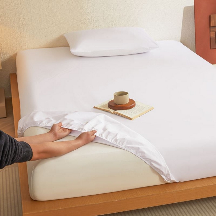 91家纺网 家纺一手货源 找家纺 （总）梵克保罗 2025新款全棉13372喷气防水床笠5面全包防水不渗漏-单床笠