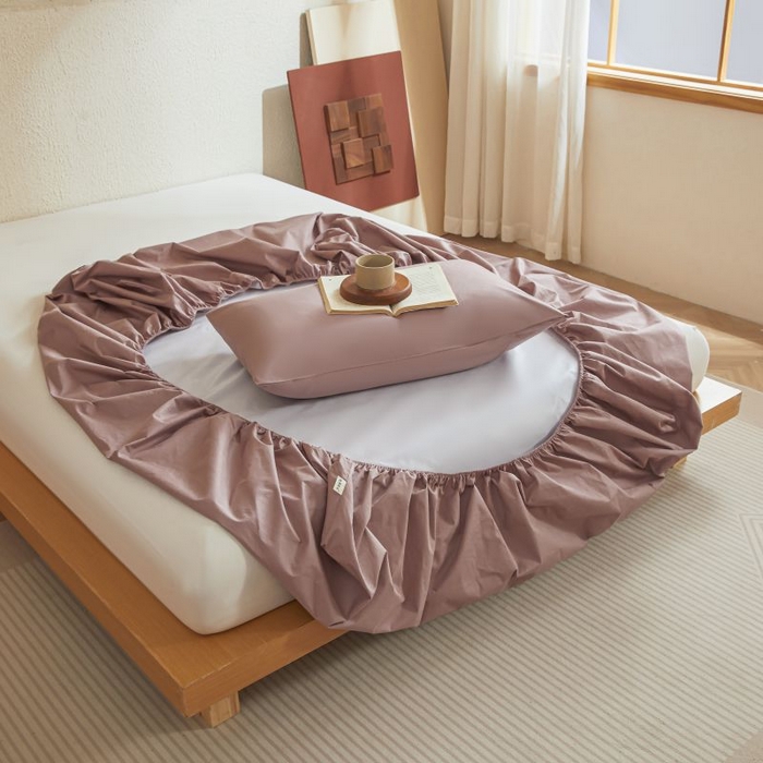 91家纺网 家纺一手货源 找家纺 梵克保罗 2025新款全棉13372喷气防水床笠5面全包防水不渗漏-单床笠 棕雾咖