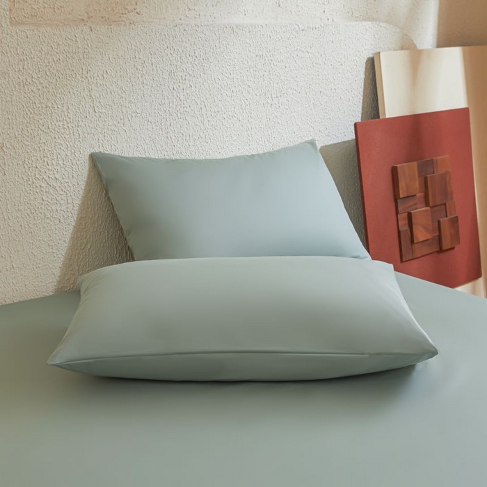 91家纺网 家纺一手货源 找家纺 梵克保罗 2025新款全棉13372喷气防水床笠5面全包防水不渗漏-单床笠 川青绿