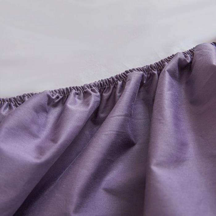 91家纺网 家纺一手货源 找家纺 梵克保罗 2025新款全棉13372喷气防水床笠5面全包防水不渗漏-单床笠 熏衣紫