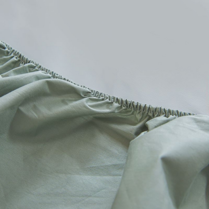 91家纺网 家纺一手货源 找家纺 梵克保罗 2025新款全棉13372喷气防水床笠5面全包防水不渗漏-单床笠 川青绿