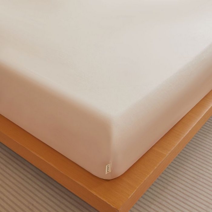 91家纺网 家纺一手货源 找家纺 梵克保罗 2025新款全棉13372喷气防水床笠5面全包防水不渗漏-单床笠 浅茶杏