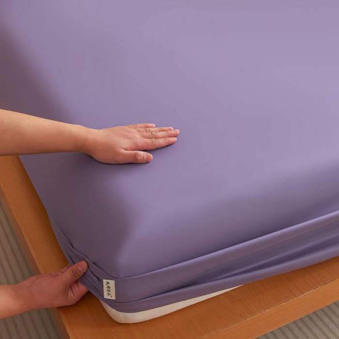 91家纺网 家纺一手货源 找家纺 梵克保罗 2025新款全棉13372喷气防水床笠5面全包防水不渗漏-单床笠 熏衣紫