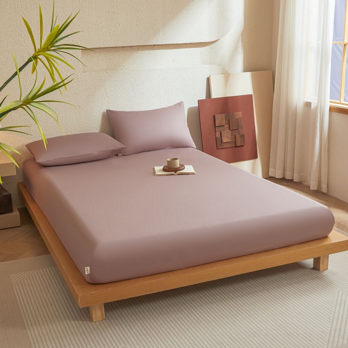 91家纺网 家纺一手货源 找家纺 梵克保罗 2025新款全棉13372喷气防水床笠5面全包防水不渗漏-单床笠 棕雾咖