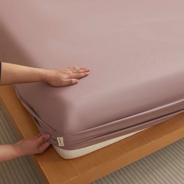 91家纺网 家纺一手货源 找家纺 梵克保罗 2025新款全棉13372喷气防水床笠5面全包防水不渗漏-单床笠 棕雾咖