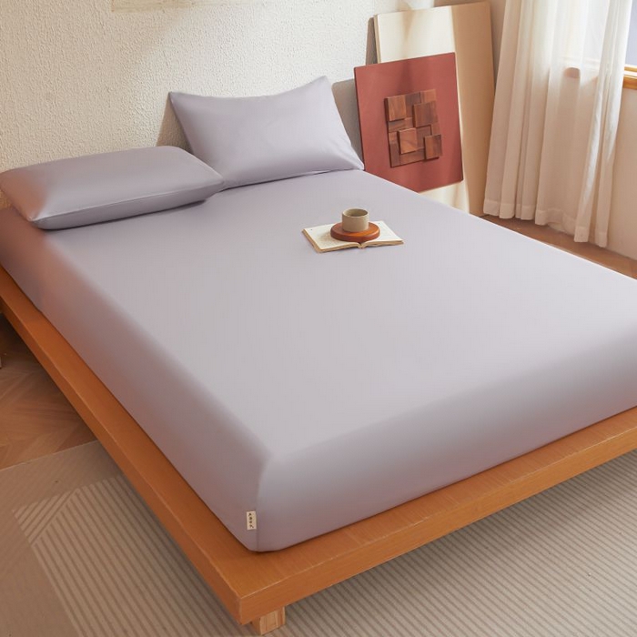 91家纺网 家纺一手货源 找家纺 梵克保罗 2025新款全棉13372喷气防水床笠5面全包防水不渗漏-单床笠 烟雨灰