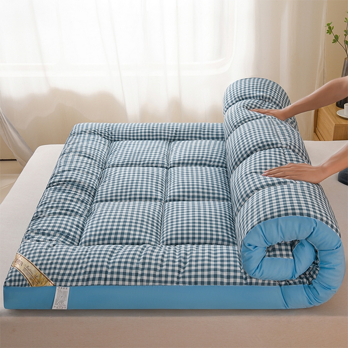 91家纺网 家纺一手货源 找家纺 （总）预言家纺 2025新款格子床垫床褥系列