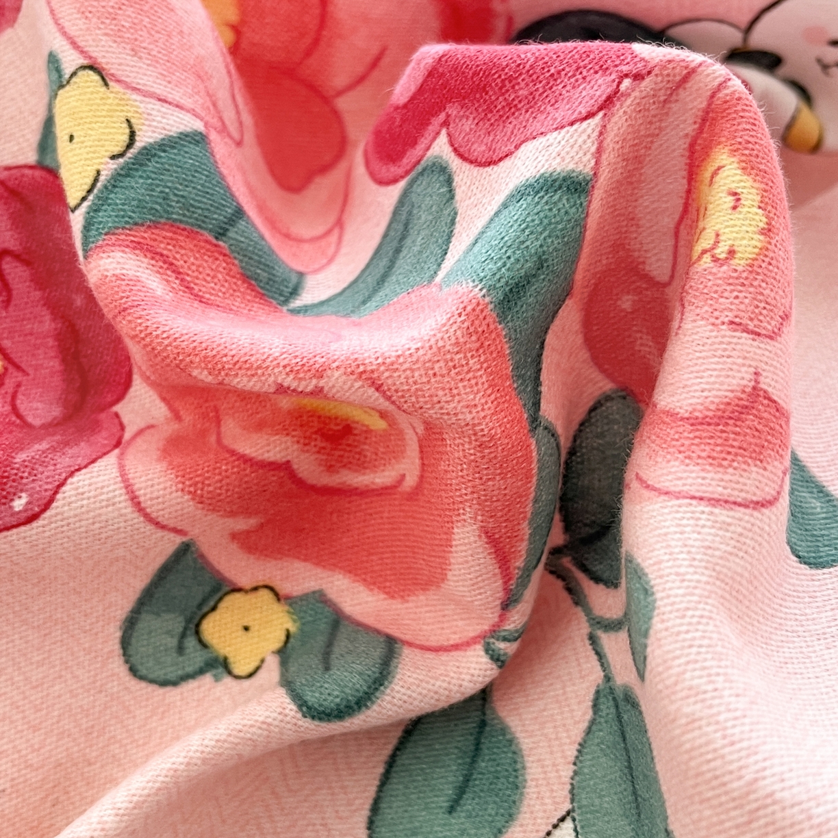 91家纺网 家纺一手货源 找家纺 典曼家纺 2025新款原棉磨毛印花四件套 花期