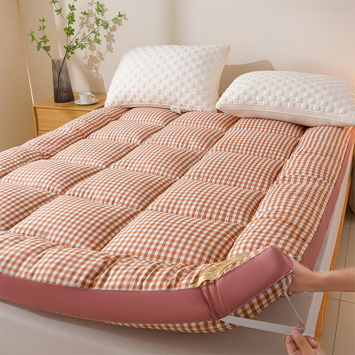 91家纺网 家纺一手货源 找家纺 （总）预言家纺 2025新款格子床垫床褥系列