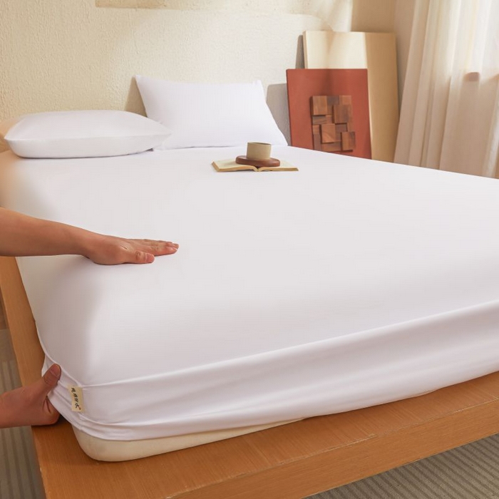 91家纺网 家纺一手货源 找家纺 （总）梵克保罗 2025新款全棉13372喷气防水床笠5面全包防水不渗漏-单枕套