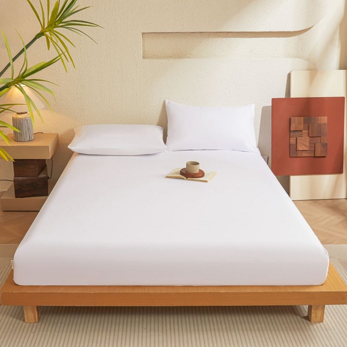 91家纺网 家纺一手货源 找家纺 （总）梵克保罗 2025新款全棉13372喷气防水床笠5面全包防水不渗漏-单枕套