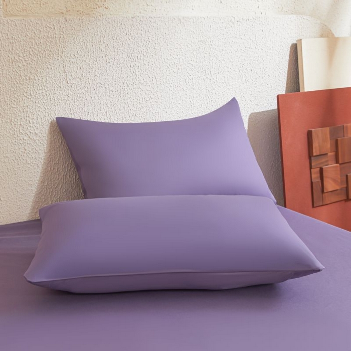 91家纺网 家纺一手货源 找家纺 梵克保罗 2025新款全棉13372喷气防水床笠5面全包防水不渗漏-单枕套 熏衣紫
