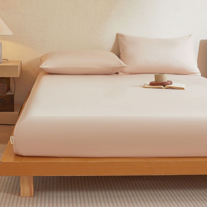 91家纺网 家纺一手货源 找家纺 梵克保罗 2025新款全棉13372喷气防水床笠5面全包防水不渗漏-单枕套 浅茶杏