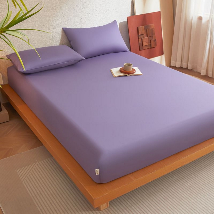 91家纺网 家纺一手货源 找家纺 梵克保罗 2025新款全棉13372喷气防水床笠5面全包防水不渗漏-单枕套 熏衣紫