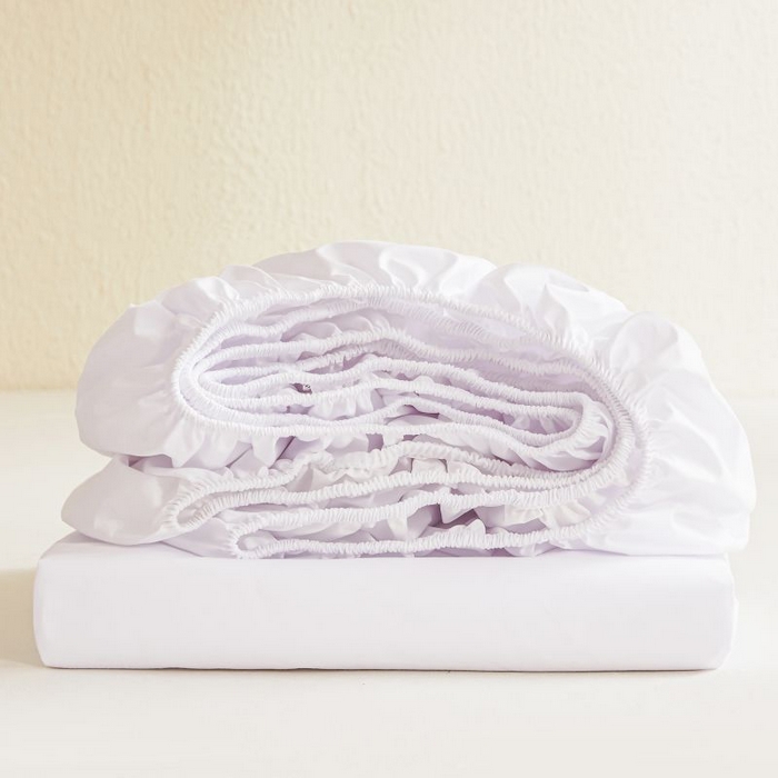 91家纺网 家纺一手货源 找家纺 梵克保罗 2025新款全棉13372喷气防水床笠5面全包防水不渗漏-单枕套 白云白